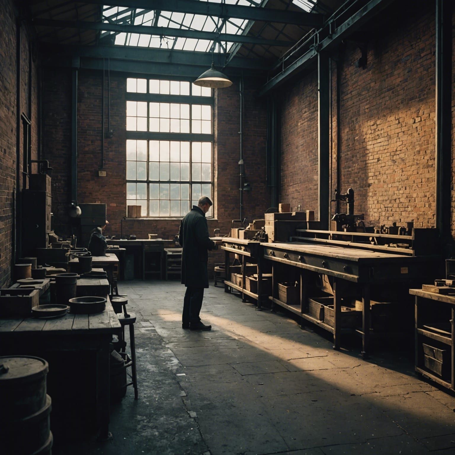 Morning shift at Alfred Butterworth & Sons, Glebe Mills