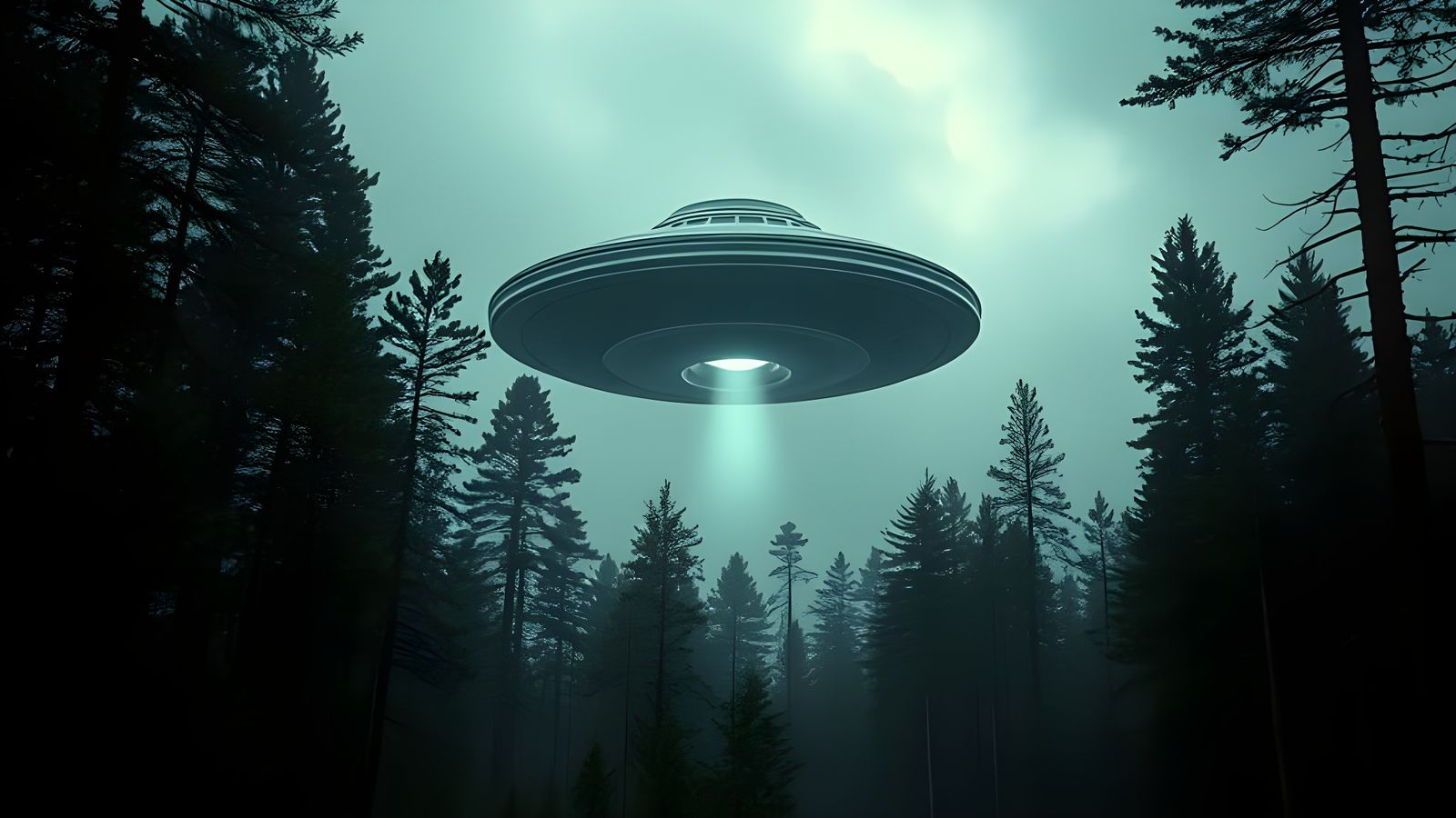 Remote Forest Encounter in Cinematic Style