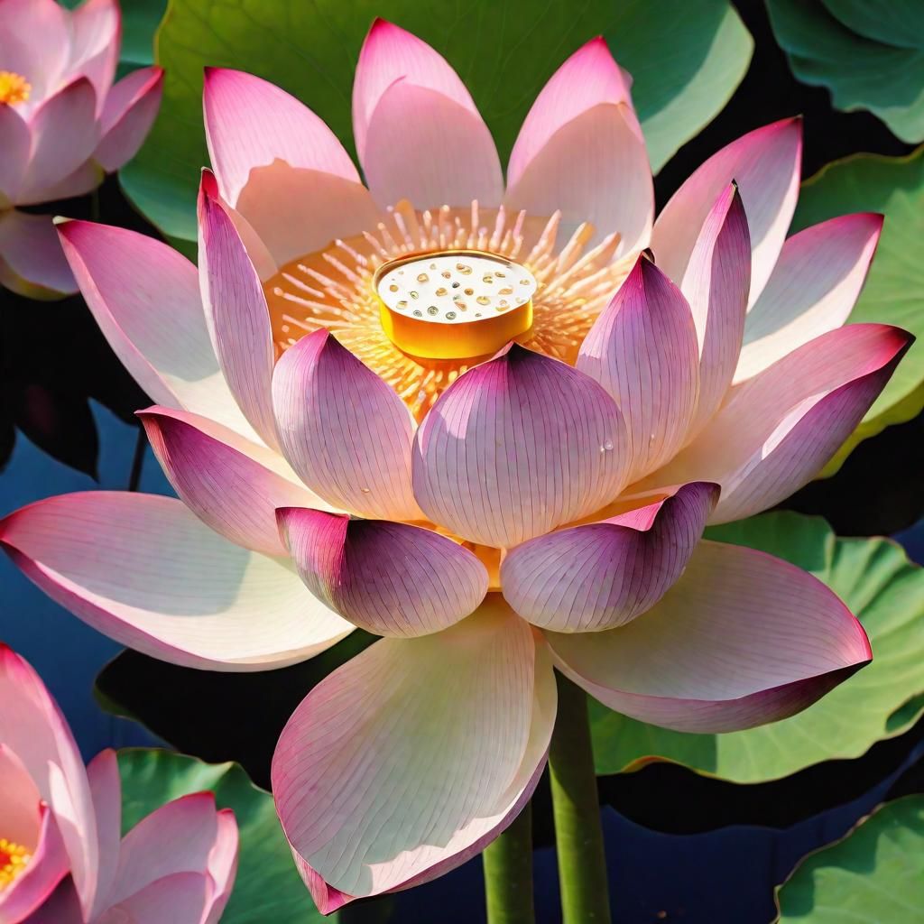 Shimmering Lotus Flower from Lotusland