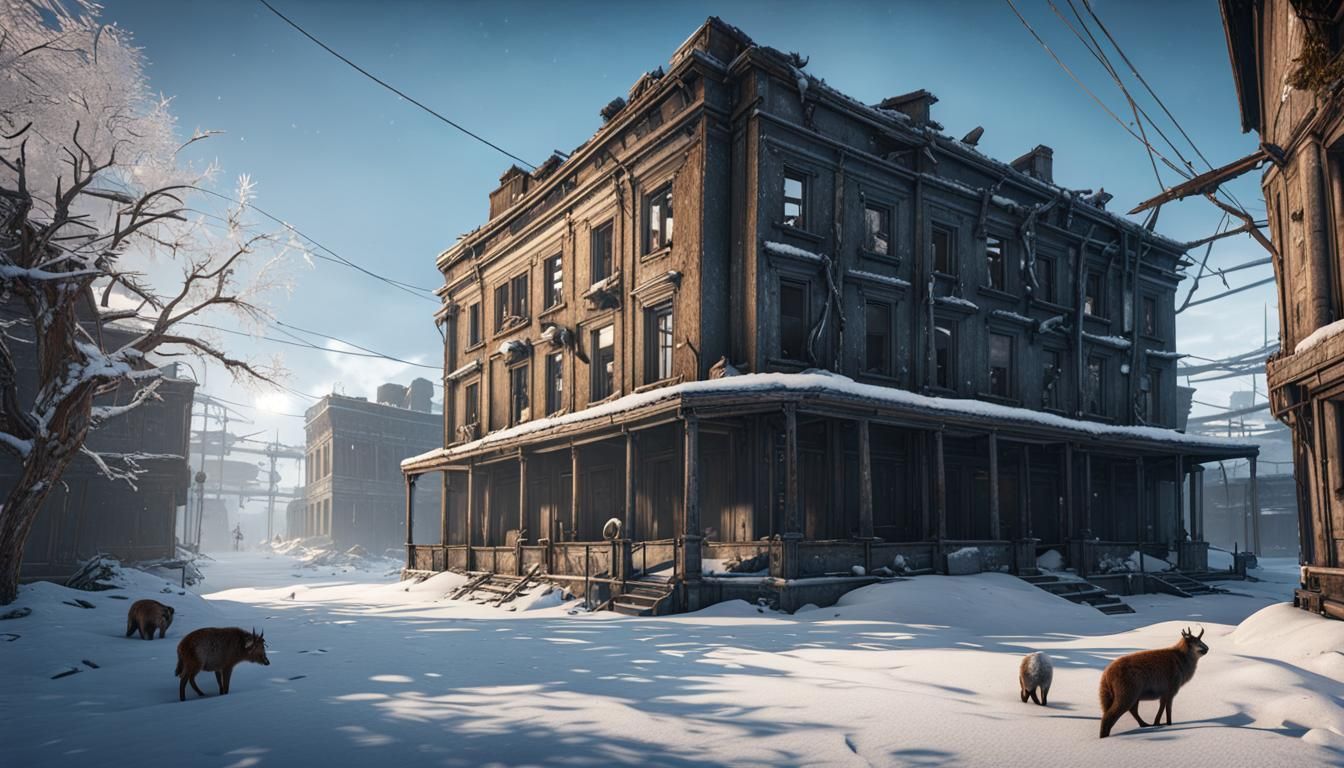 Frozen Post-Apocalyptic Metropolis