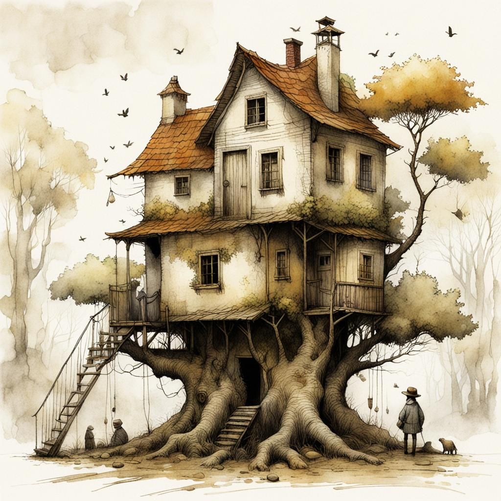 Botanical Village Houses in Harmony