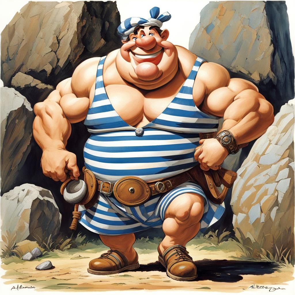 Caricature style Big Obelix