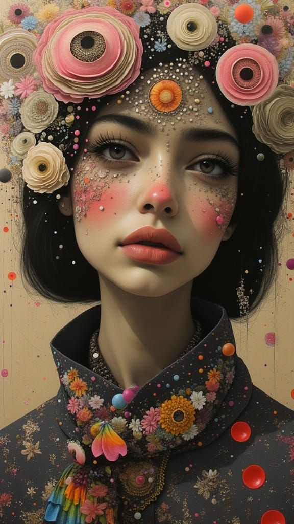 Surrealist Italian Woman Melts into Dreamlike Scene