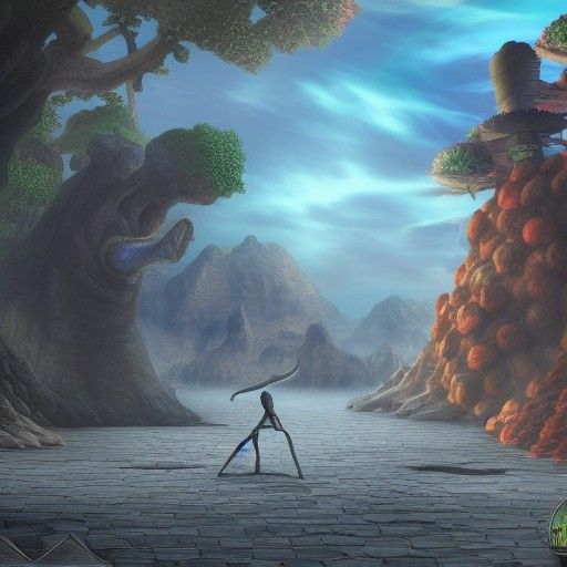 Detailed Matte Painting of a Devil Fruit