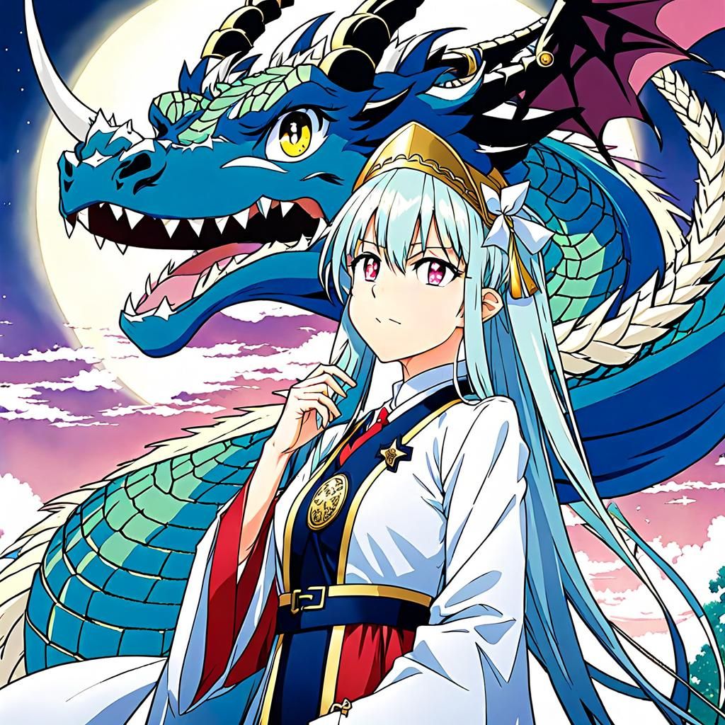 Dragon Maiden Anime Key Visual Art