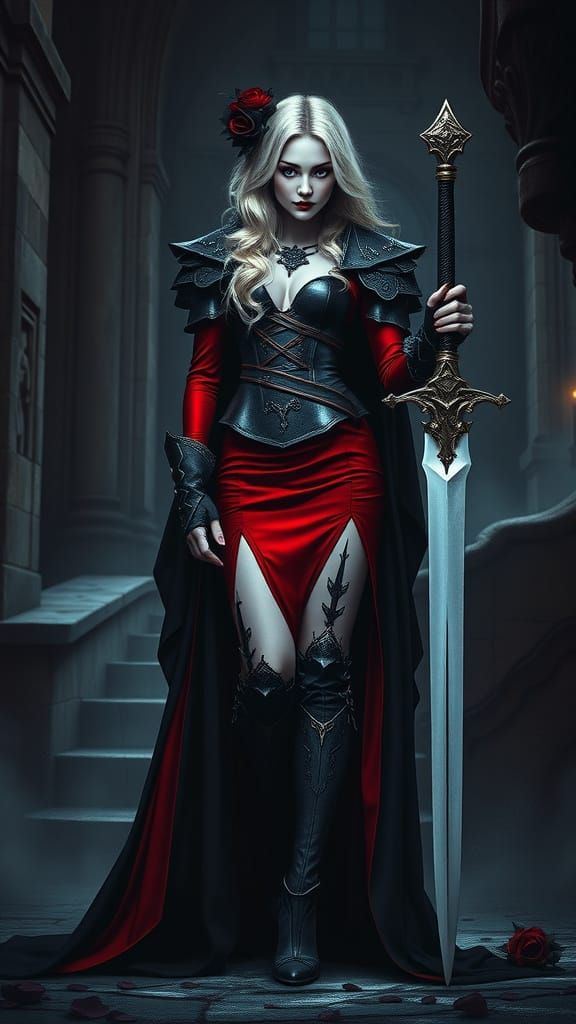 Dark Beauty Reigns in Gothic Castle