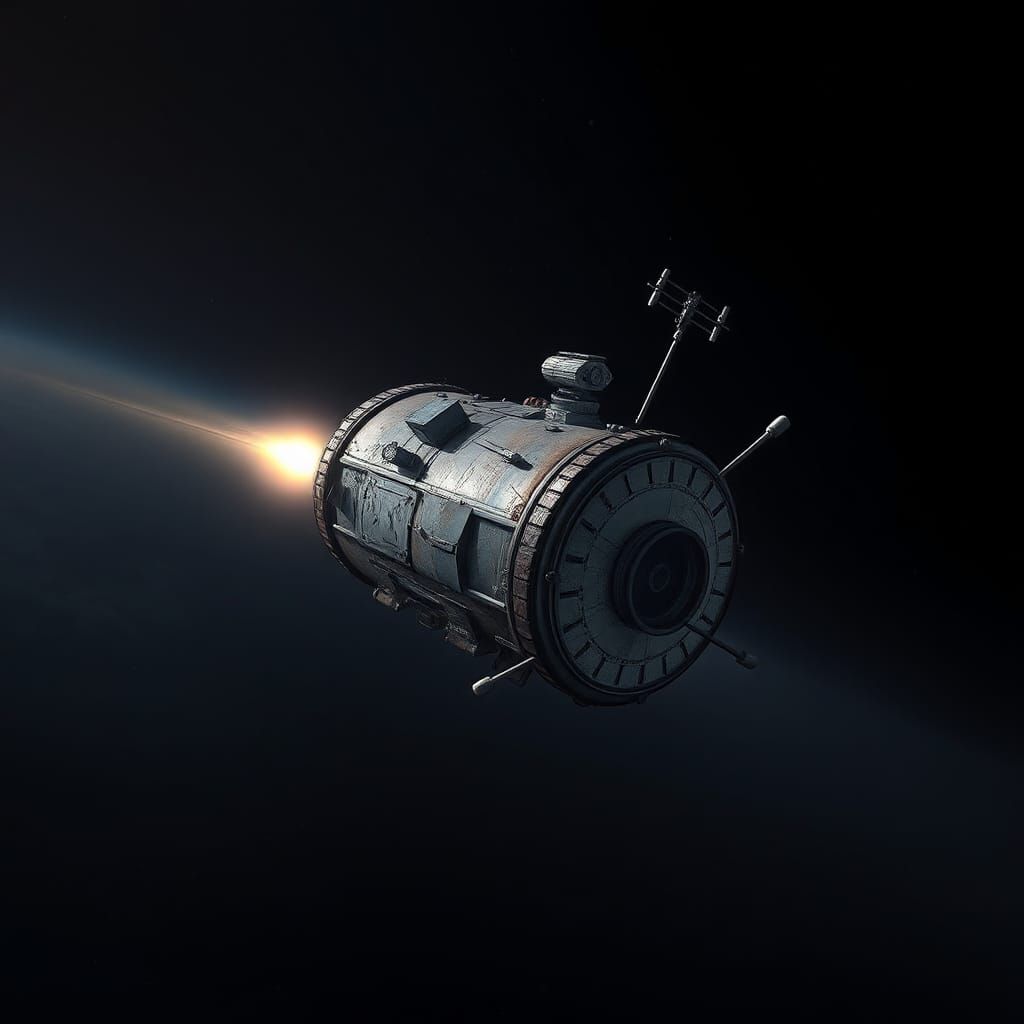 Ancient Probe Drifting Through Deep Space