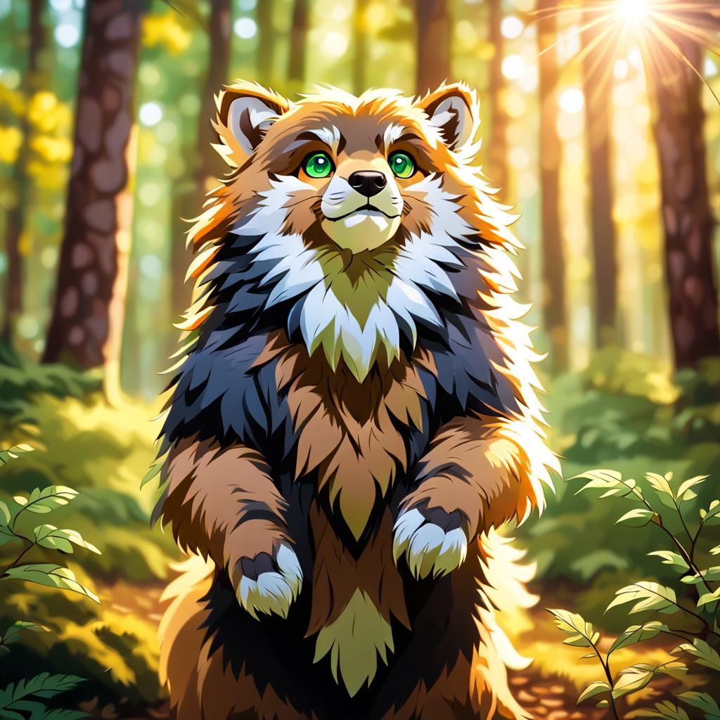 Primagen Furry in Forest: Wildlife Photography