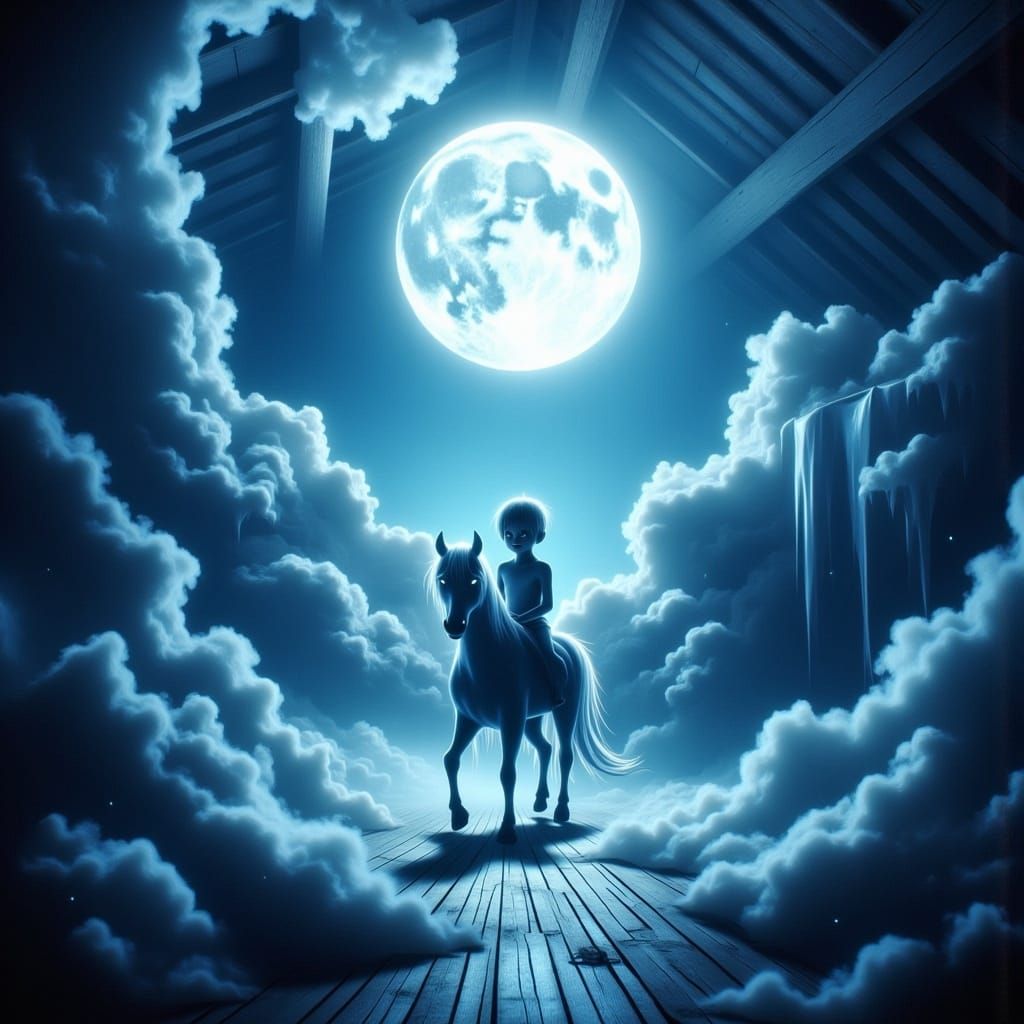 Neon Dragons Soaring Over Waterfalls at Night