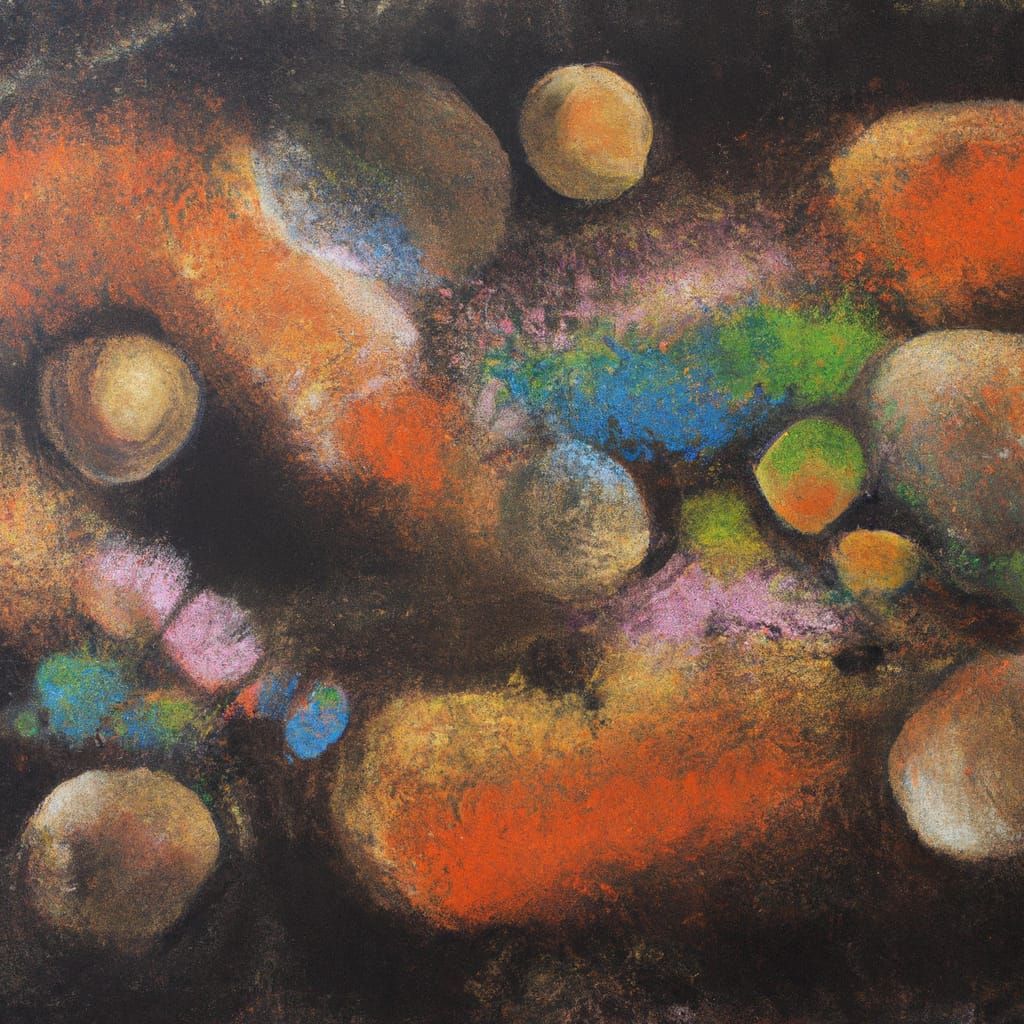 Expressive Oil Painting of a Chaotic Atmosphere