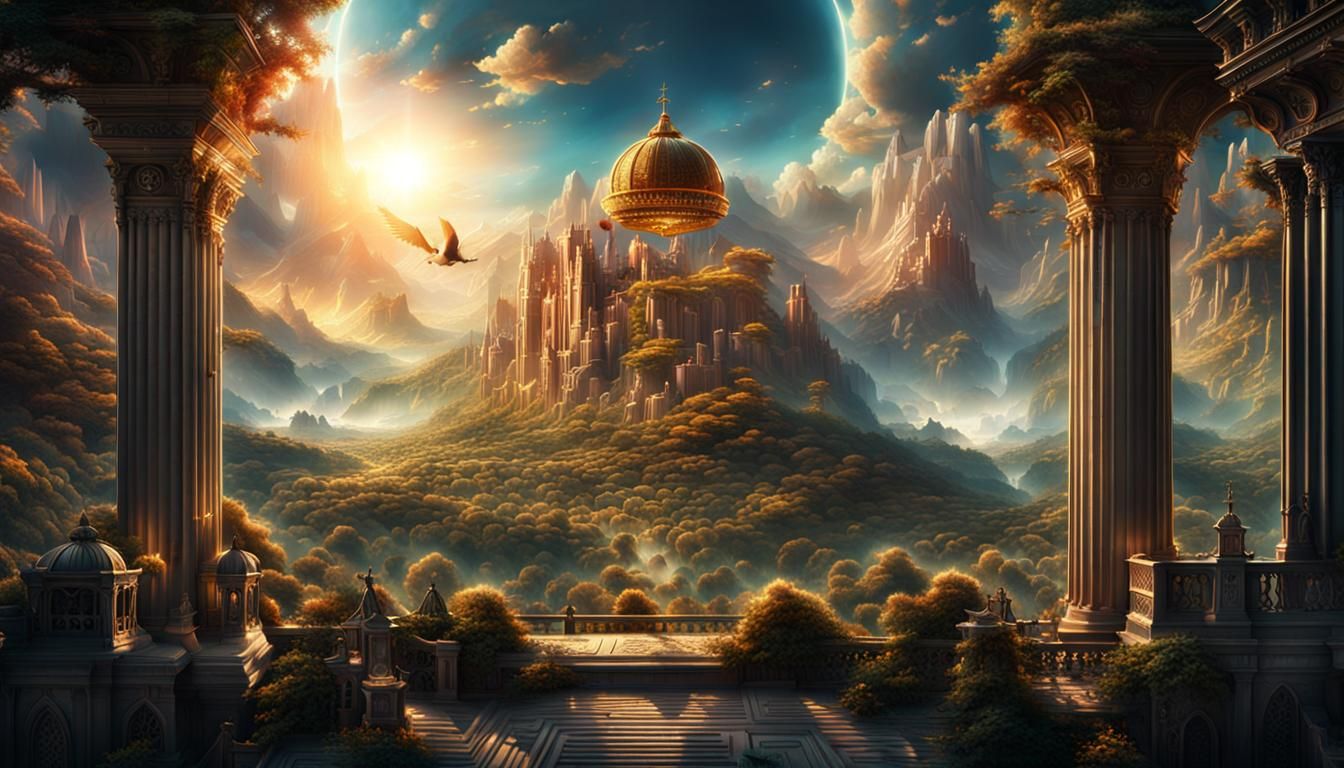 Waking Up in Heaven: A Digital Matte Painting