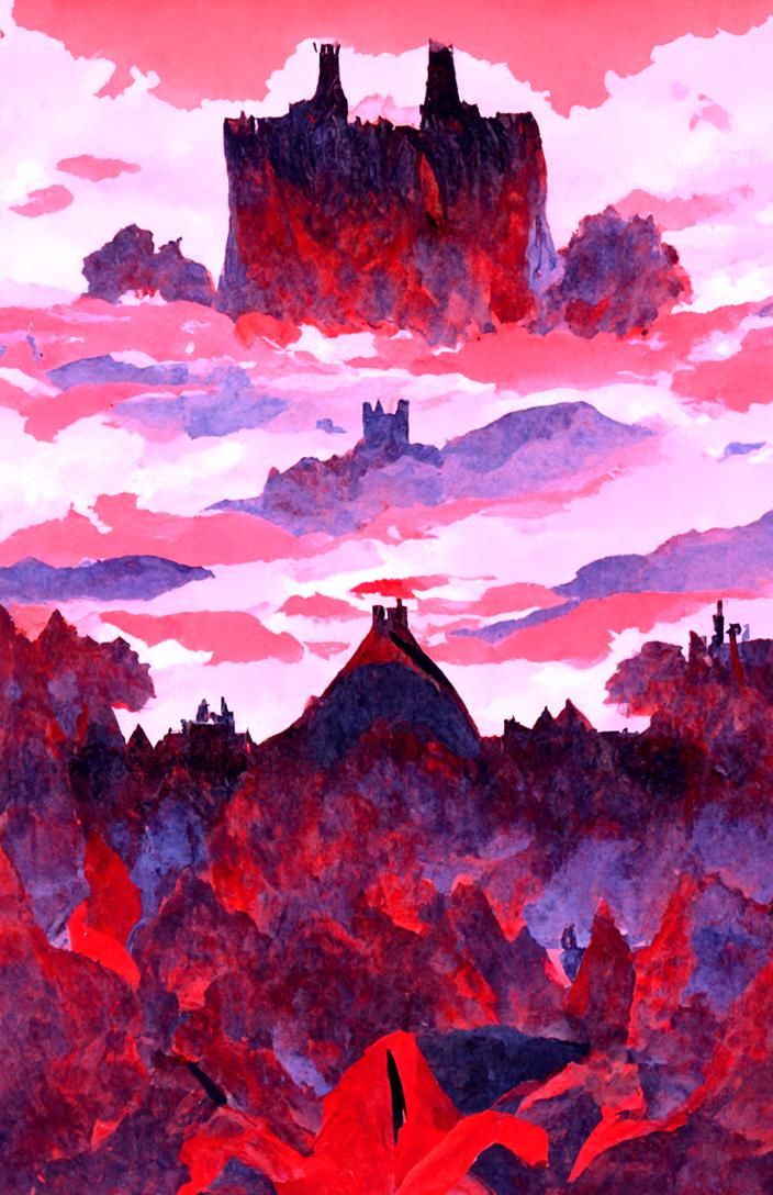 Eagrose Castle: Dark Medieval Fantasy Illustration