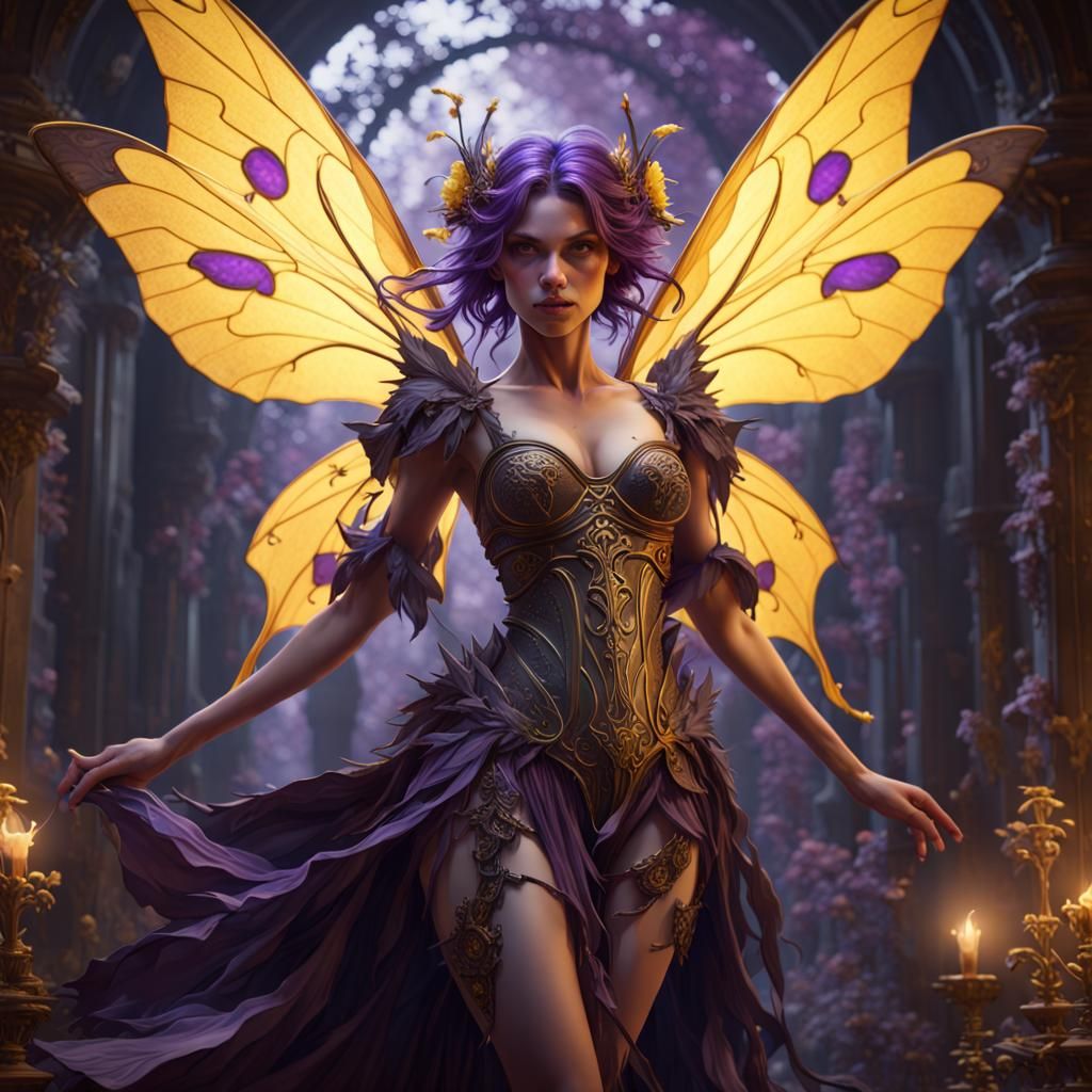 Dark Fairy Concept Art in 8K Resolution