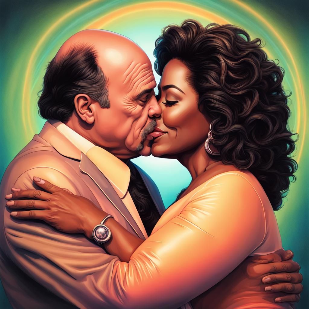 Oprah Winfrey and Dr Phil: A Passionate Kiss