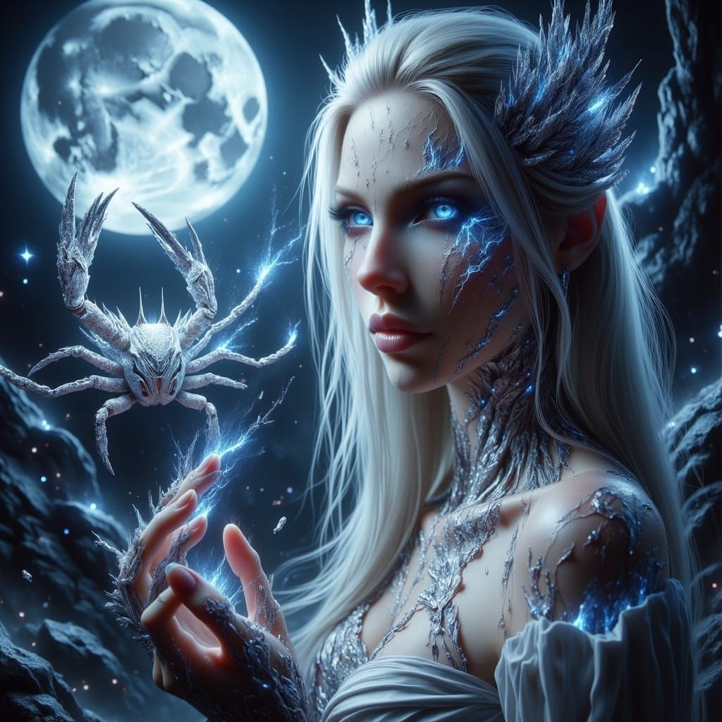 Ethereal Goddess of Cancer Constellation