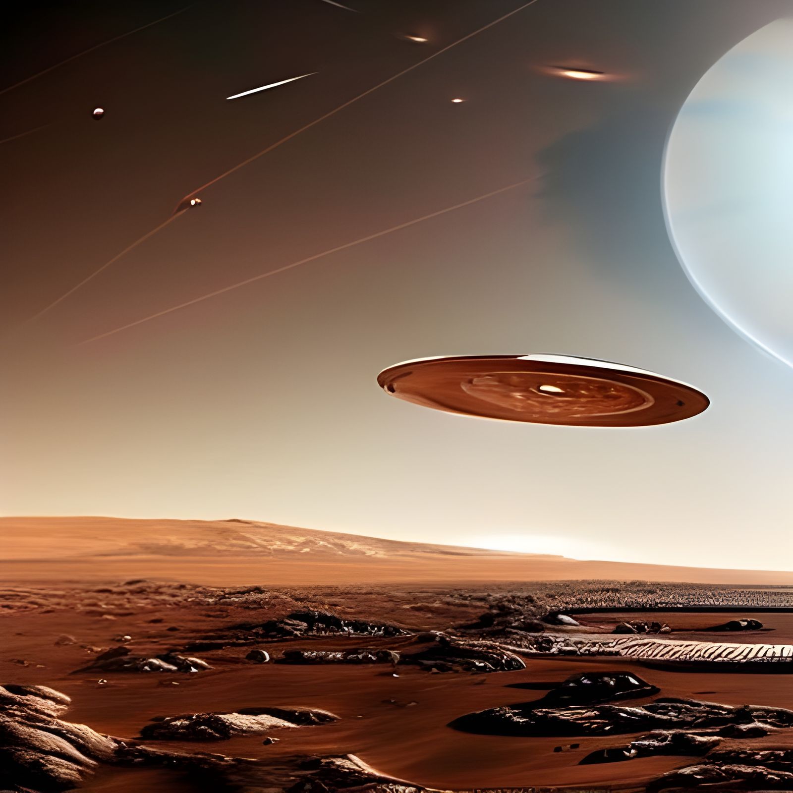 Astronauts on Mars: A Sci-Fi Concept Art