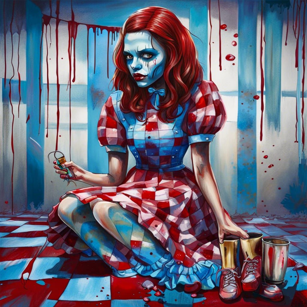 Undead Dorothy in Graffiti Art Style