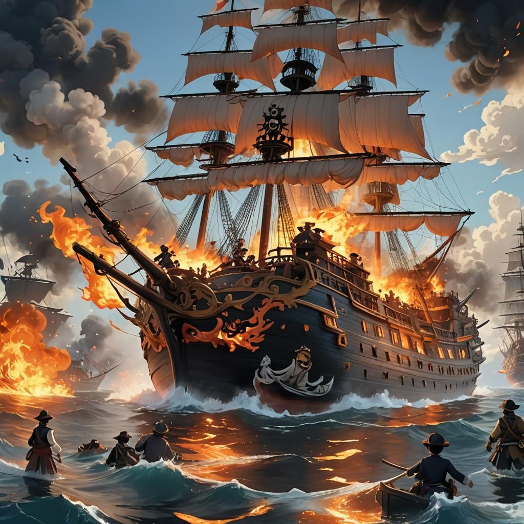 Going Merry Sinking in Flames: Anime-Style Farewell
