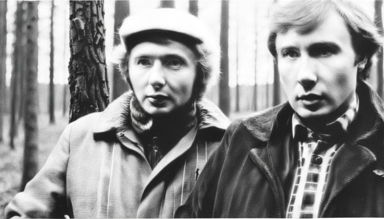 Monstrous Monkey and Pig in Dark Forest Gothic Horror