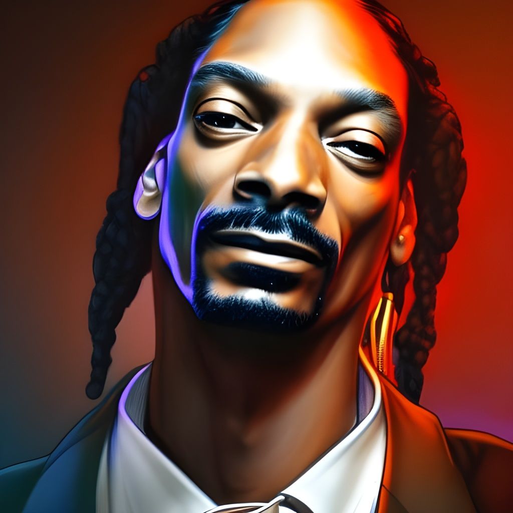Snoop Dogg Portrait in Artstation Style