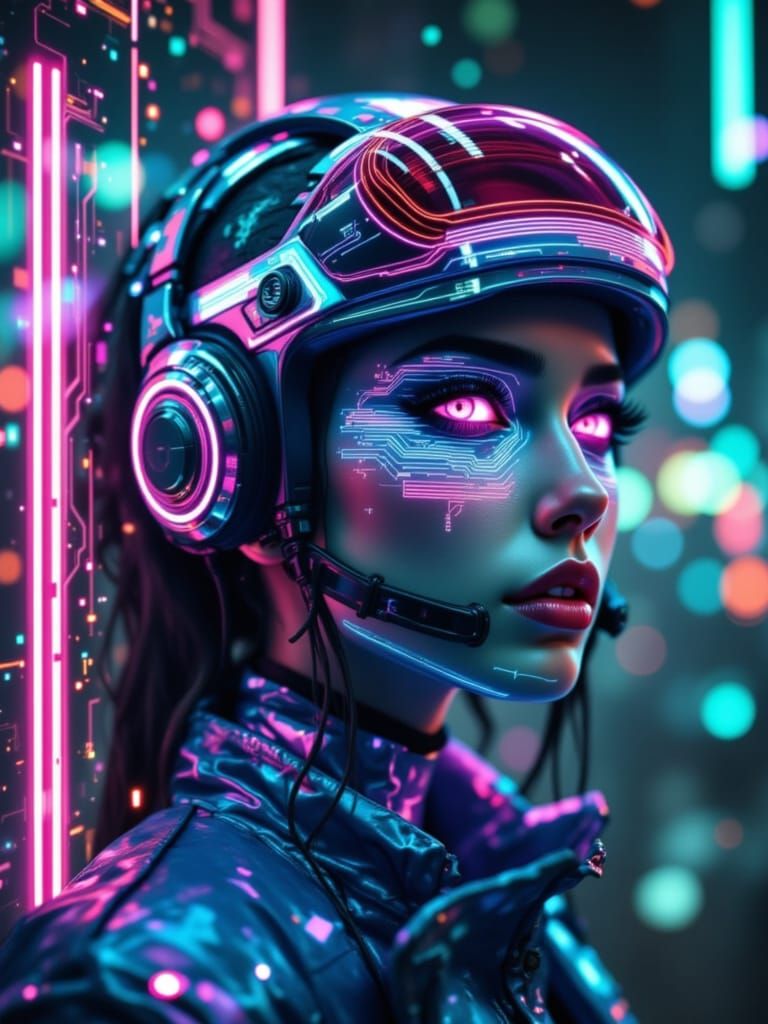 Cyberpunk Murraypunk on the Farm at Night