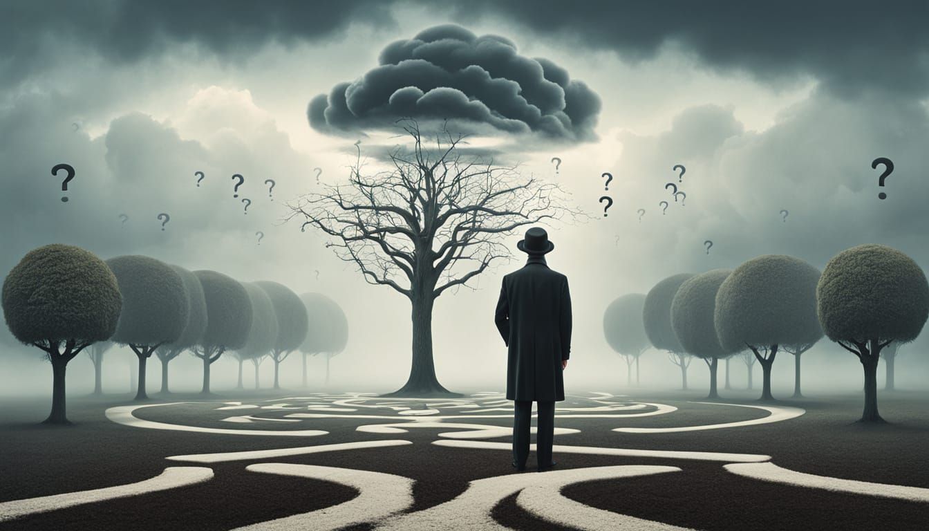 Existential Crossroads in Surreal Style
