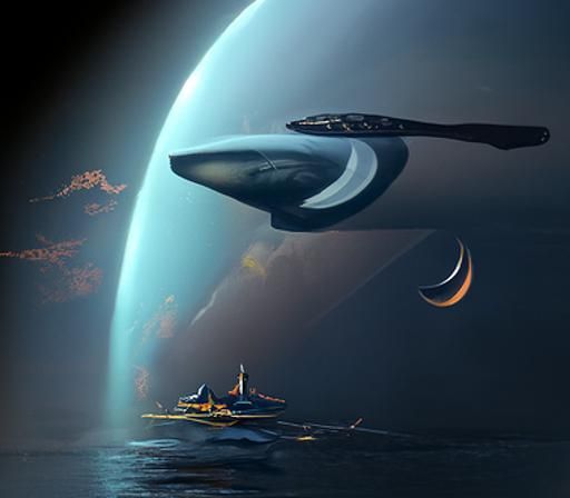 Earth Orbit Silhouette by Hardy and Rutkowski