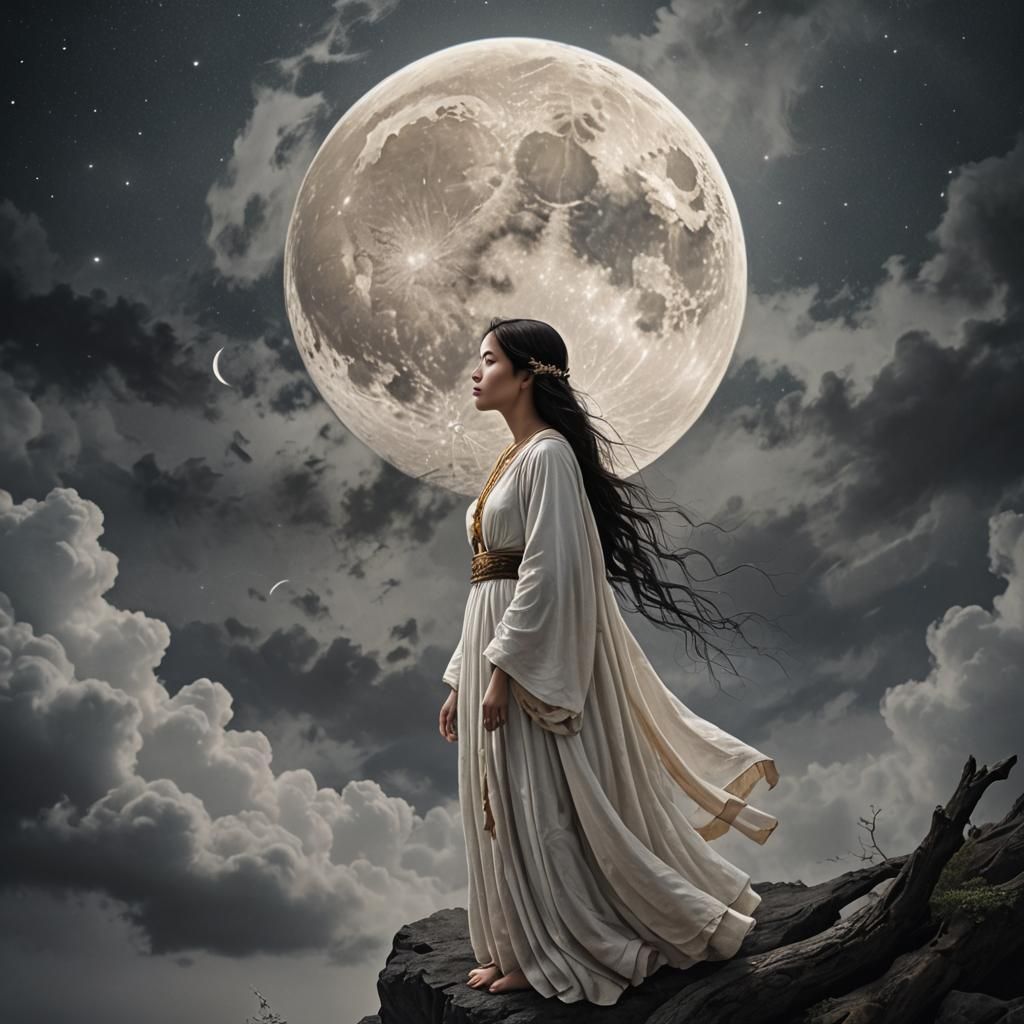 To (her), the moon was a silent confidante, a timeless witne...
