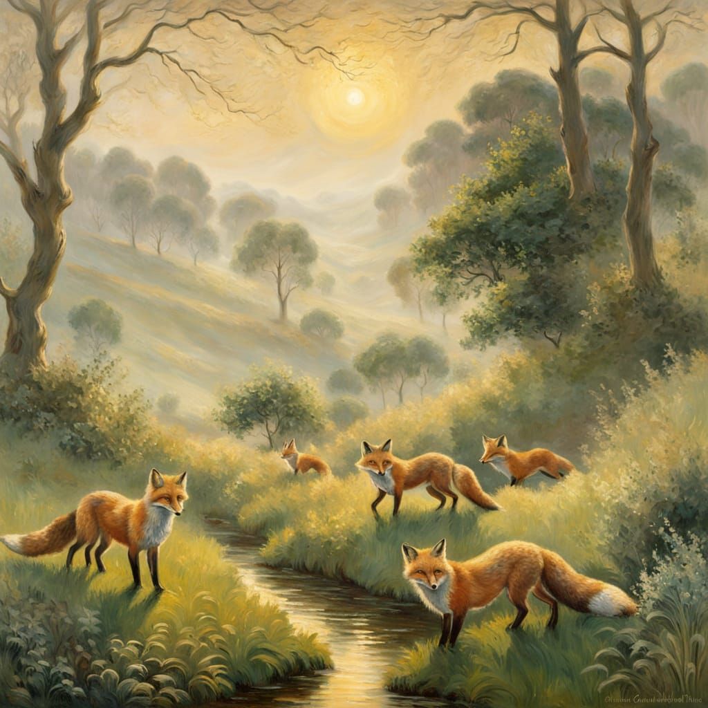 Luminous Morning in the English Countryside