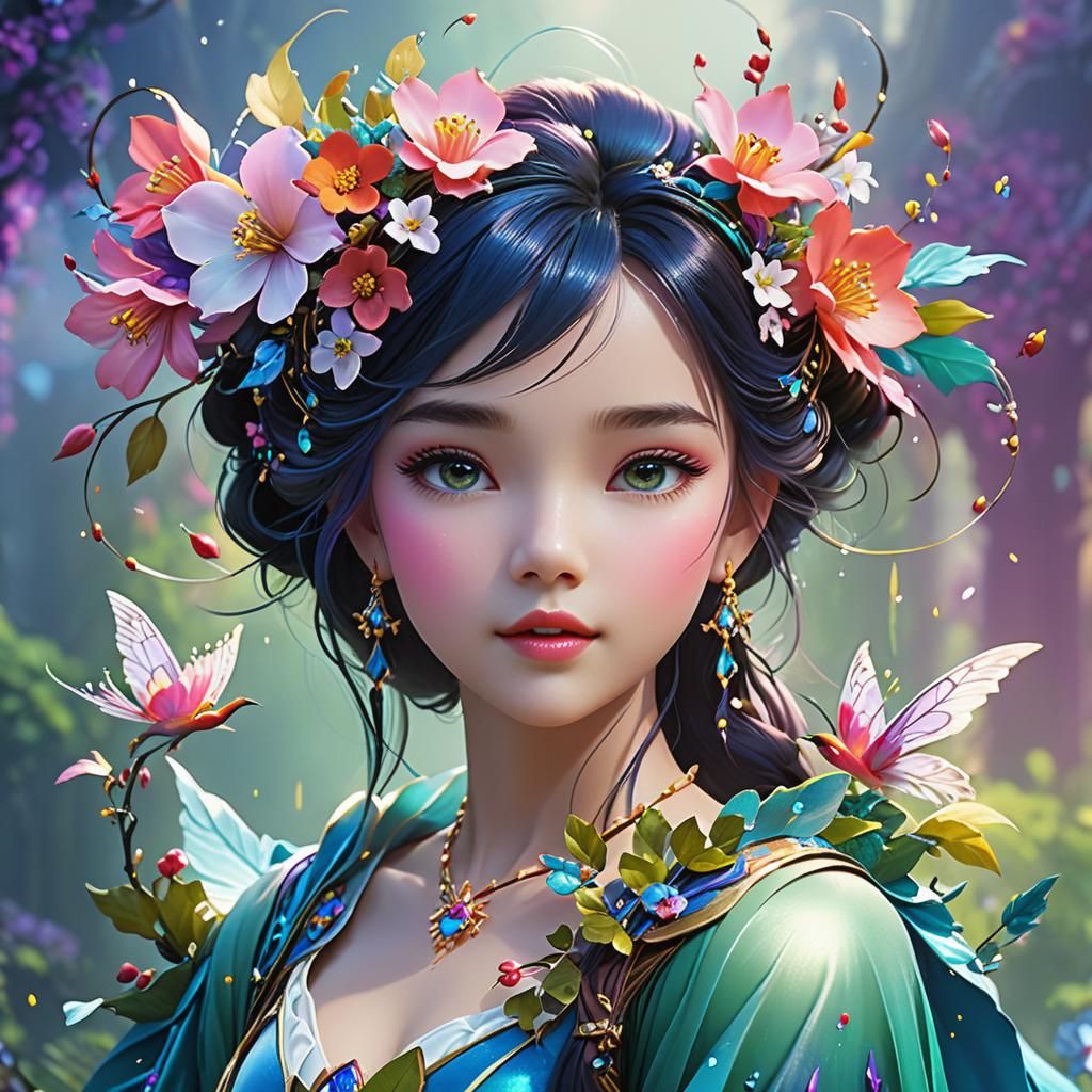 Enchanting Fairy Princess in Dreamy Soft Light