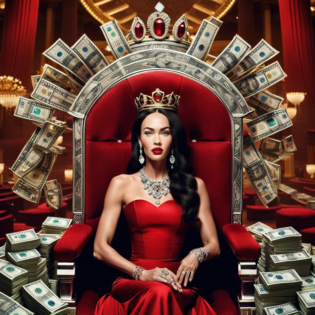 Megan Fox as Casino Queen in Red Dress