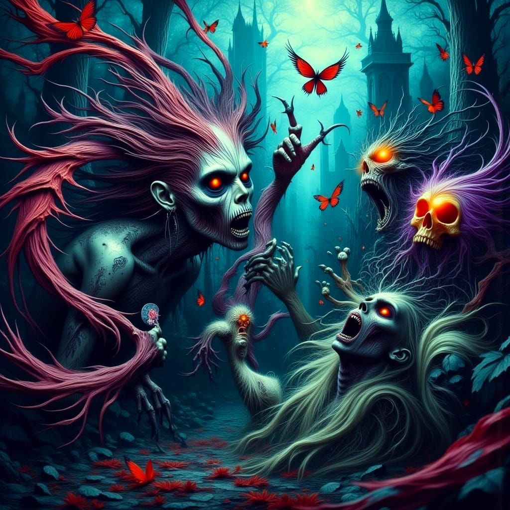 Surreal Demons Drowning in a Sea of Nightmares