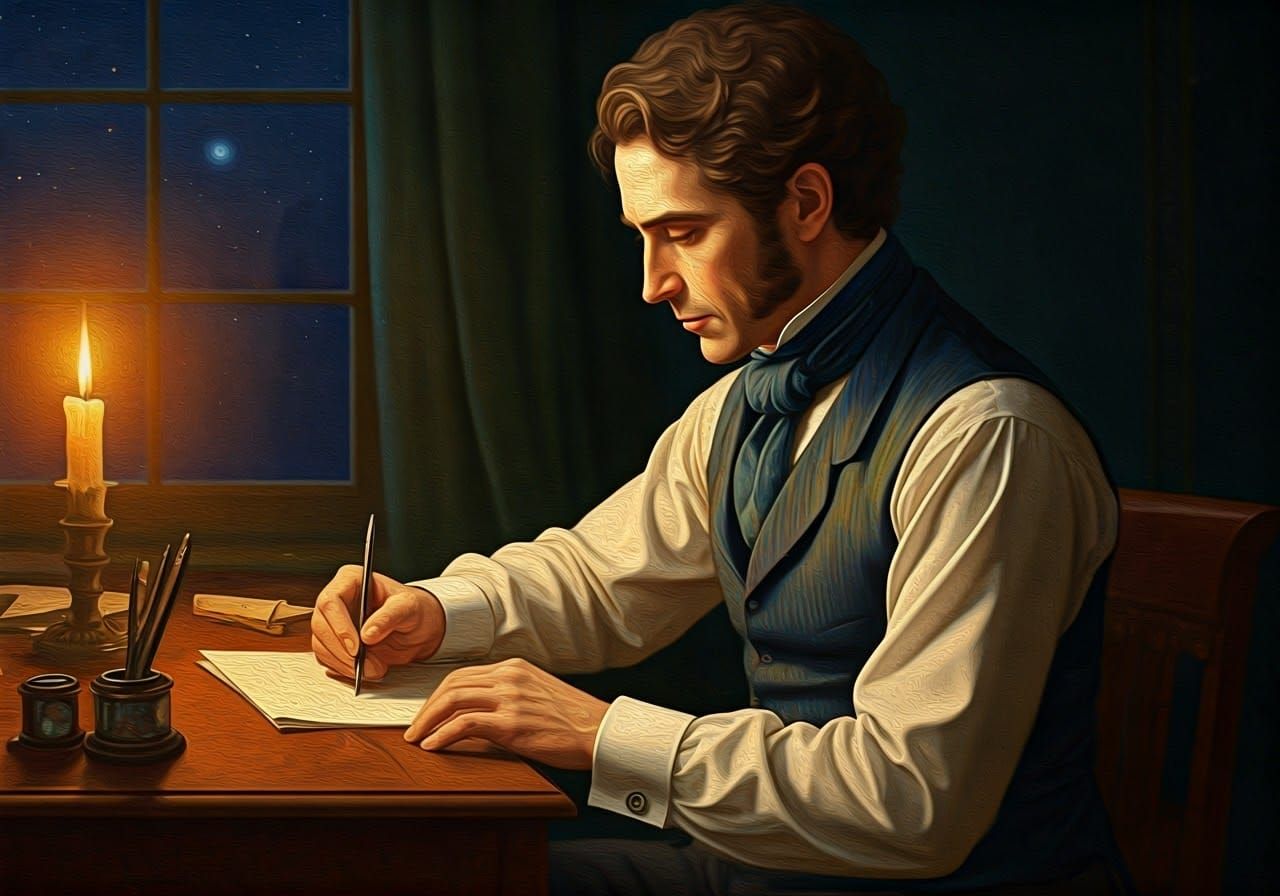 Victorian Gentleman Pours Heart into Literary Masterpiece