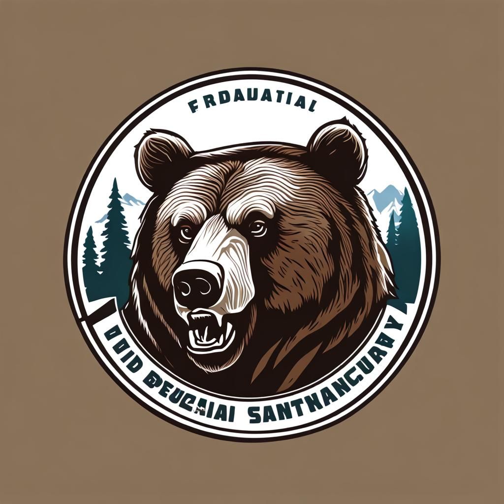 Grizzly Bear Logo for Russian Wildlife Sanctuary