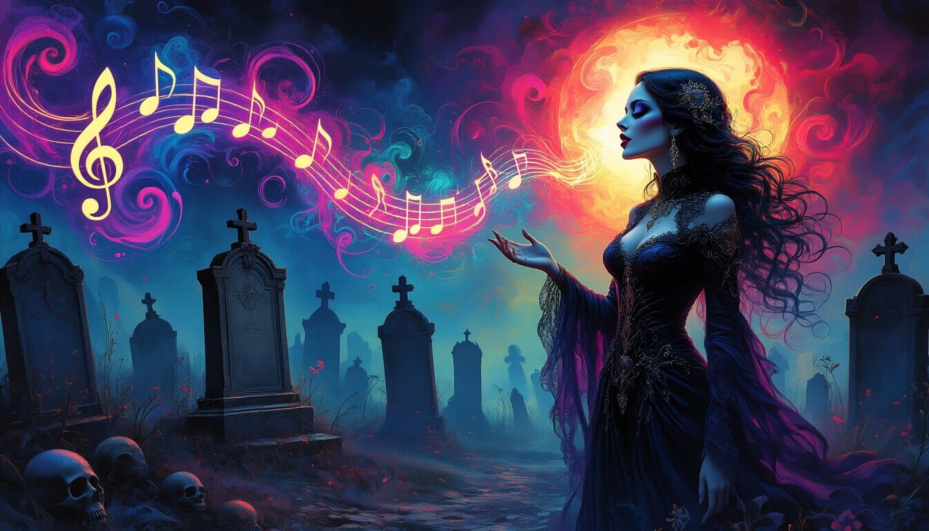 Mystical Necromancer Sings Dead Back to Life