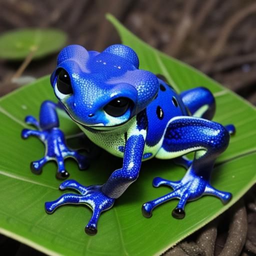 Fae Poison Dart Frog: AI Generated Image