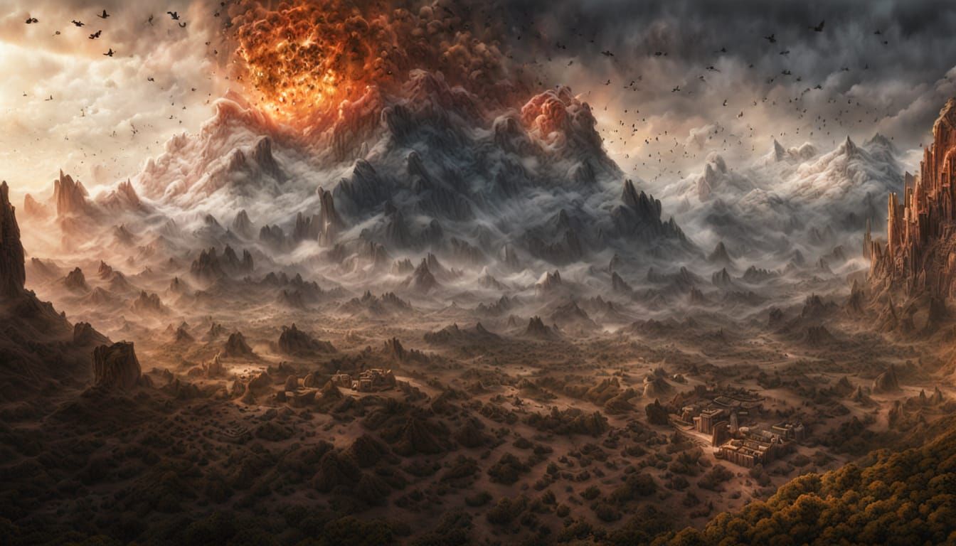 Epic Cinematic Digital Painting of Wrath