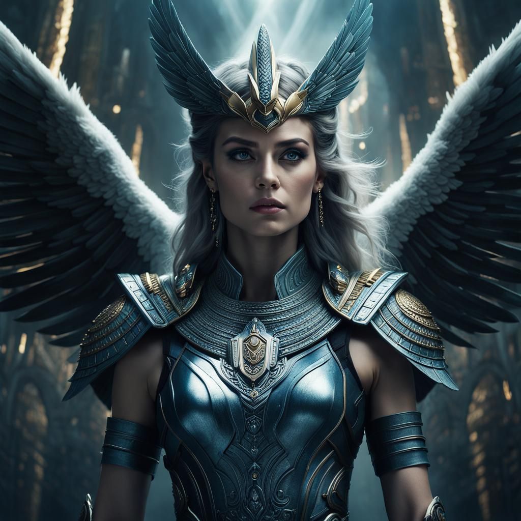 Epic Valkyrie Portrait in Cinematic Style
