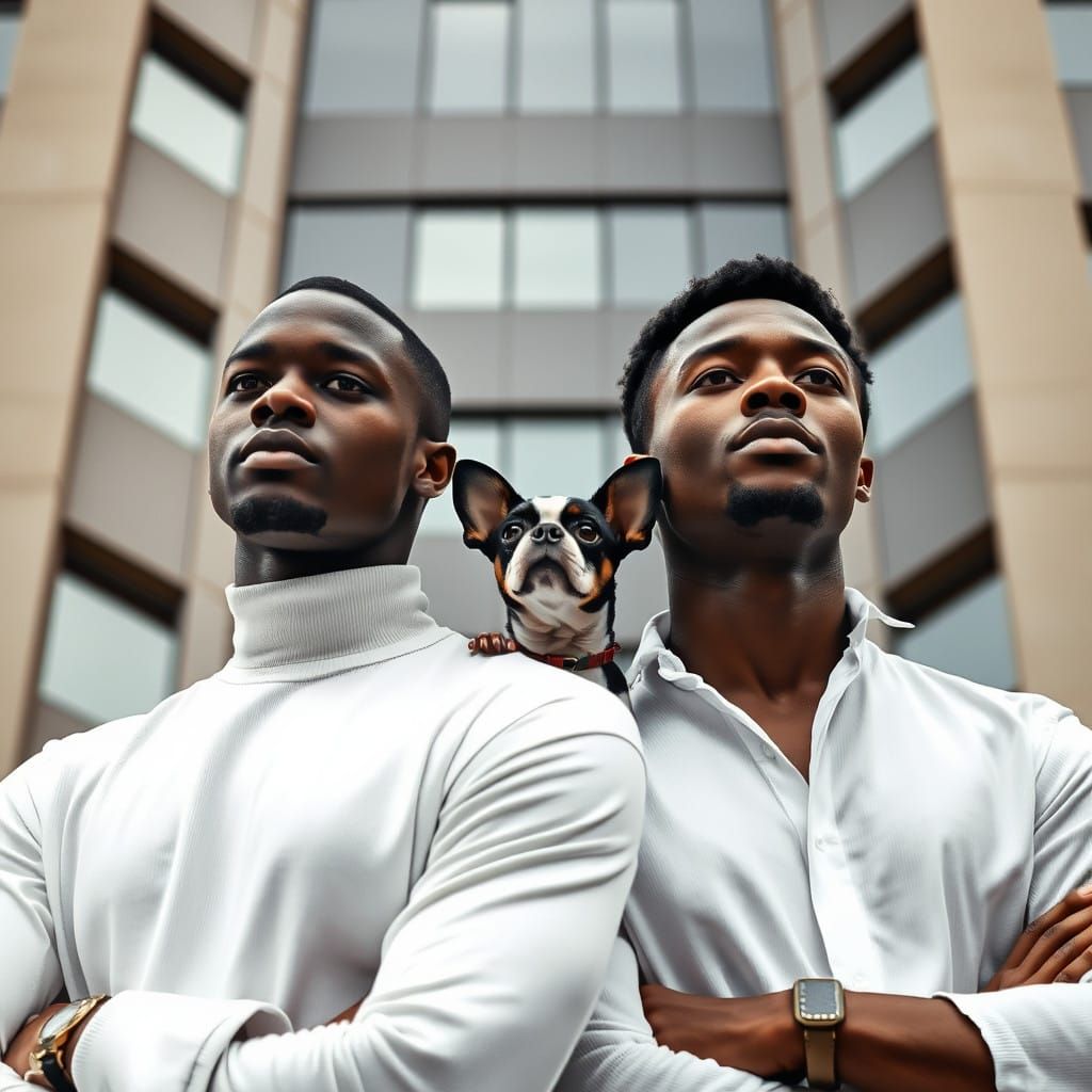 Two Confident Gentlemen Embody Elegance in Modern Times