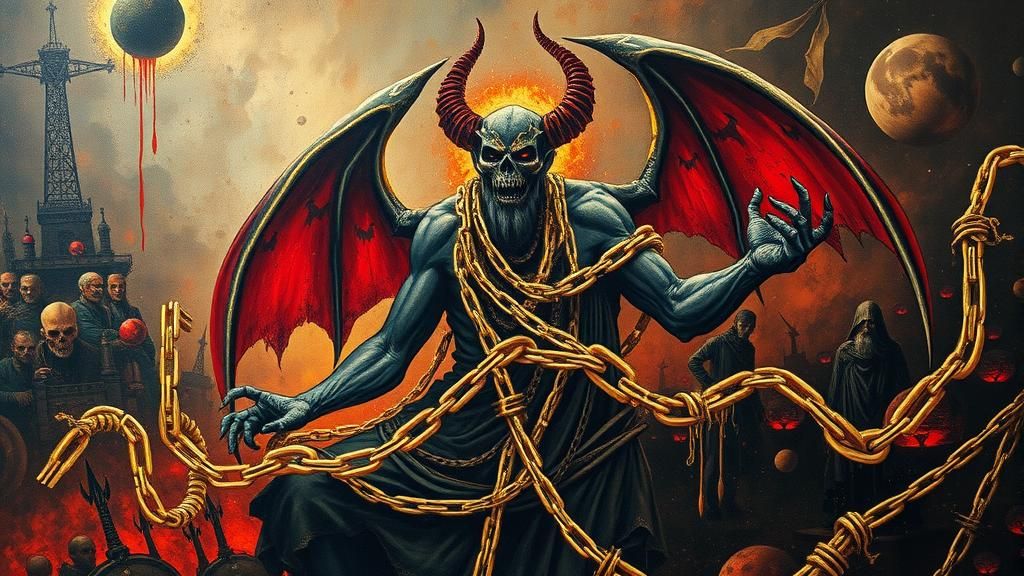 Satan Bound: Dystopian Surrealism in Chains