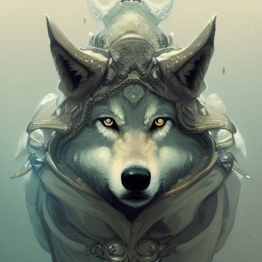 Wolf in Sheep's Clothing Portrait in Artstation Style