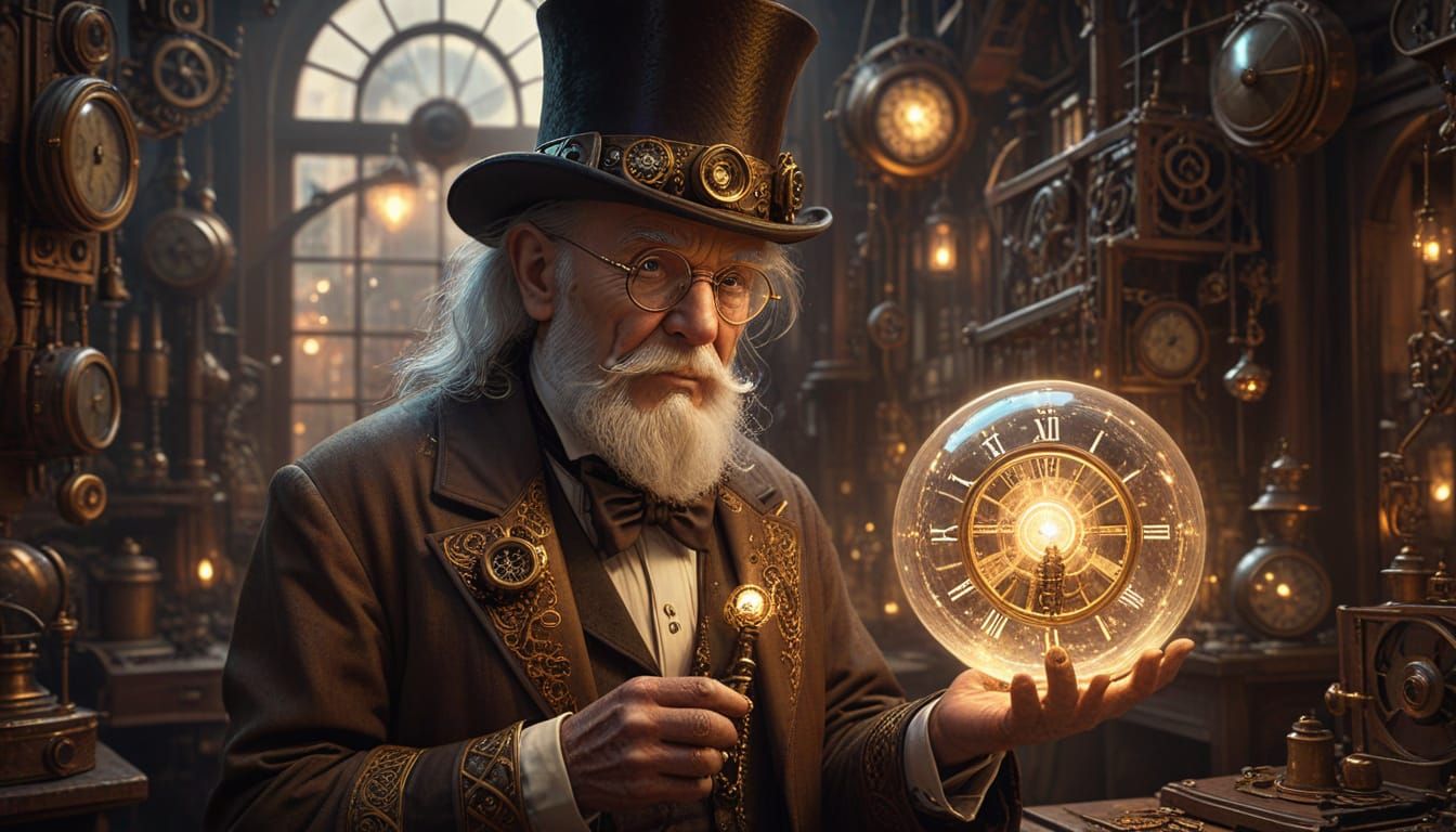 Steampunk Sage with Arcane Orb