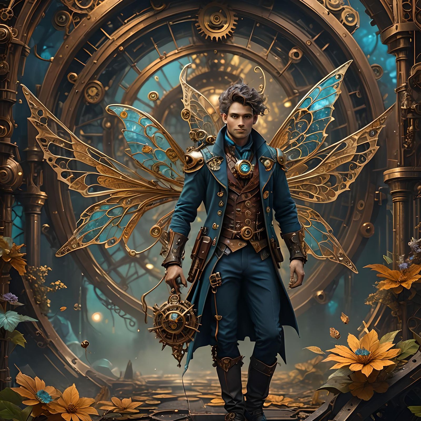 Steampunk Fairy in Fractal Detail