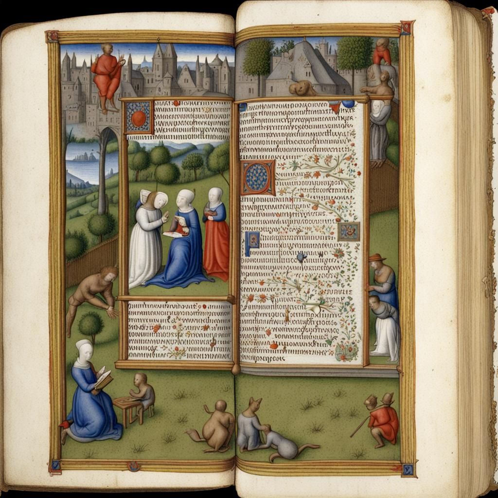 Illuminated Book of Hours Page