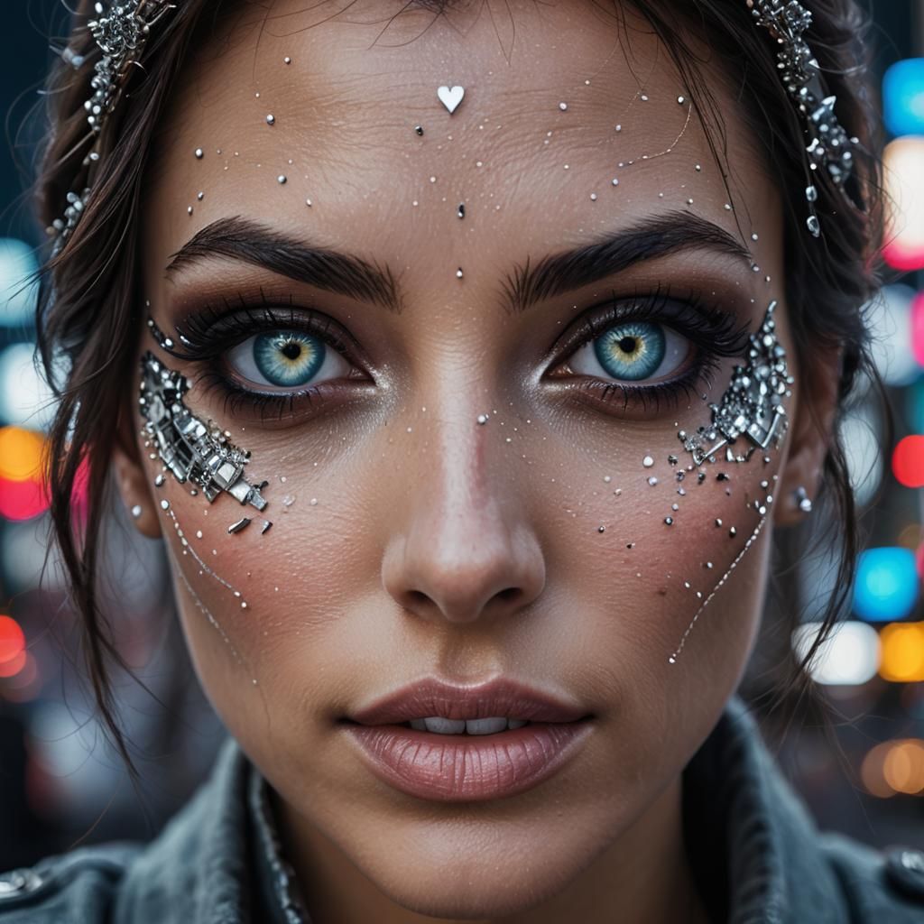 Macro Photo: Thief's Eyes Stealing Hearts in Times Square