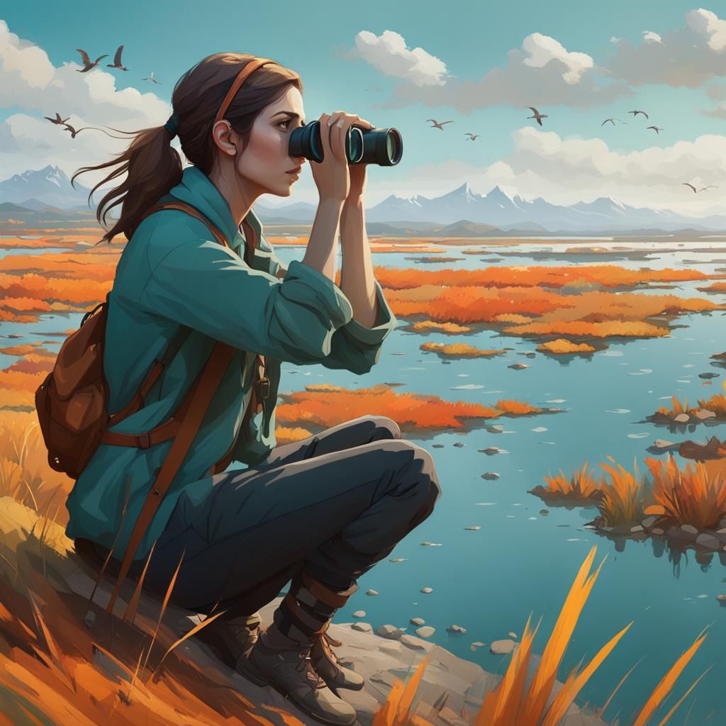 Anna Kendrick Birdwatching During Bird Migration