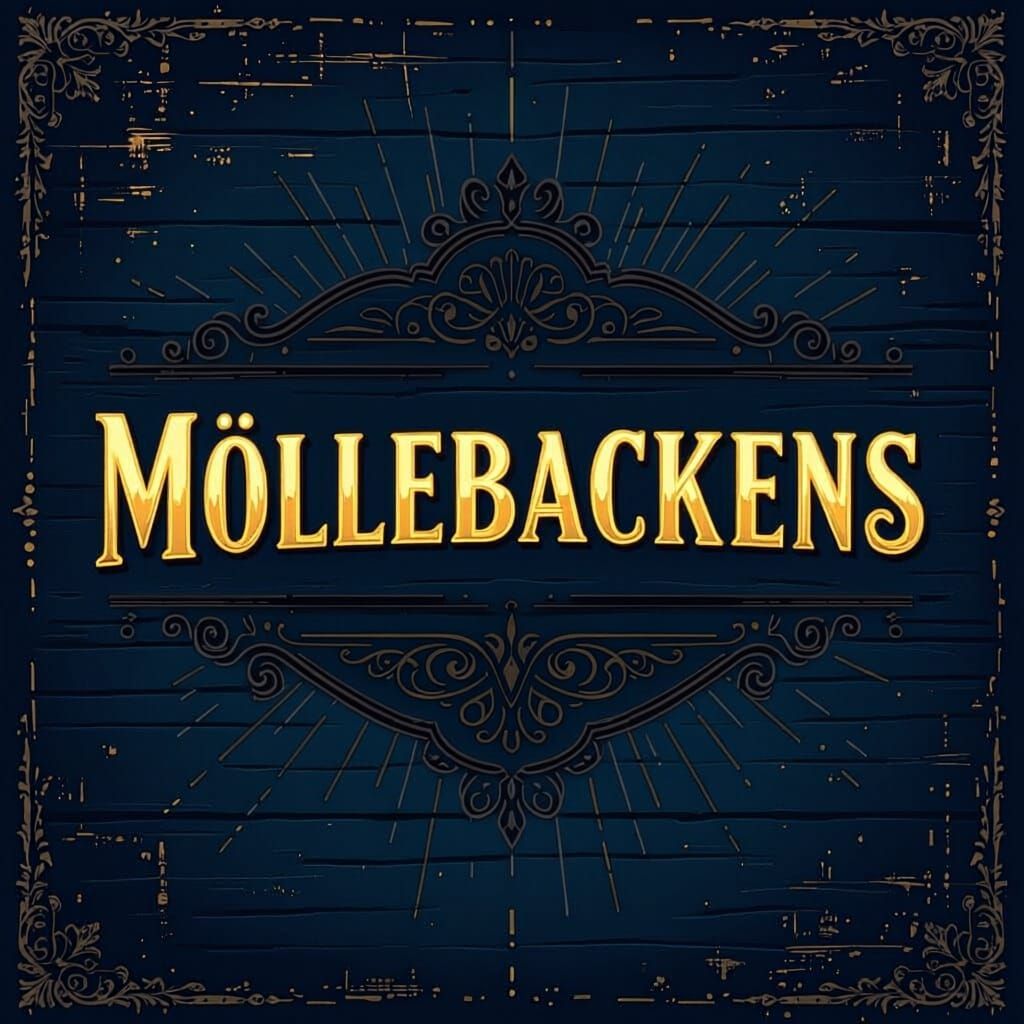 Modern Saloon Sign: Möllebackens Kiosk Vector Design
