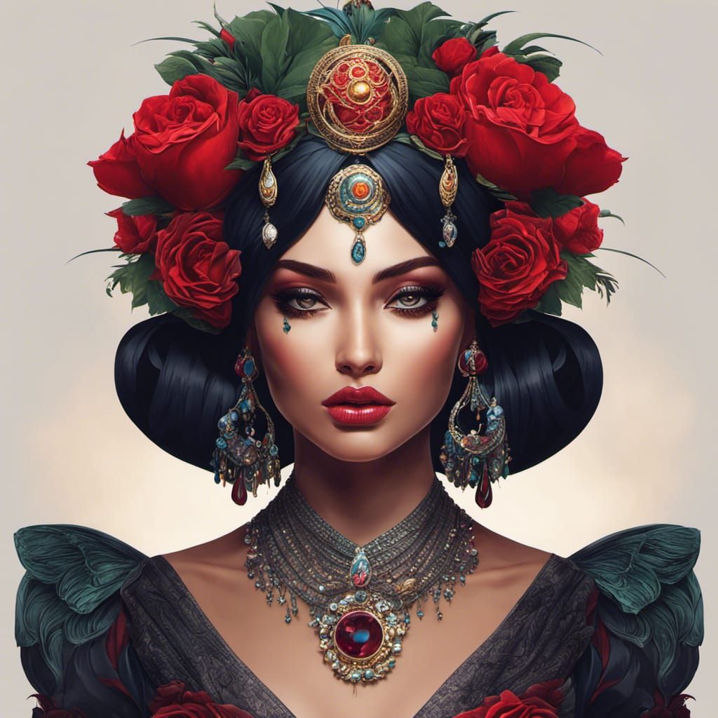 Day of the Dead Catrina in Mexican Graffiti Art