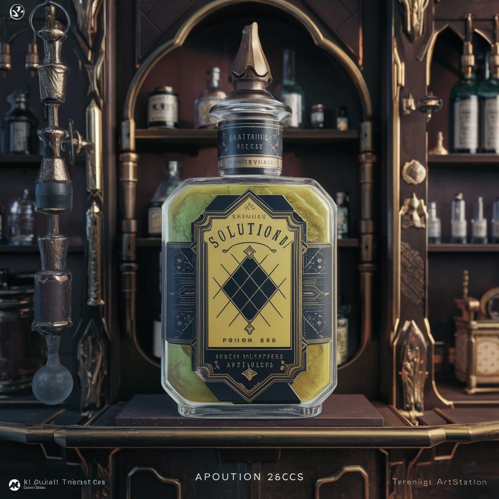 Art Deco Potion Bottle: Solution 269 in Unreal Engine 5