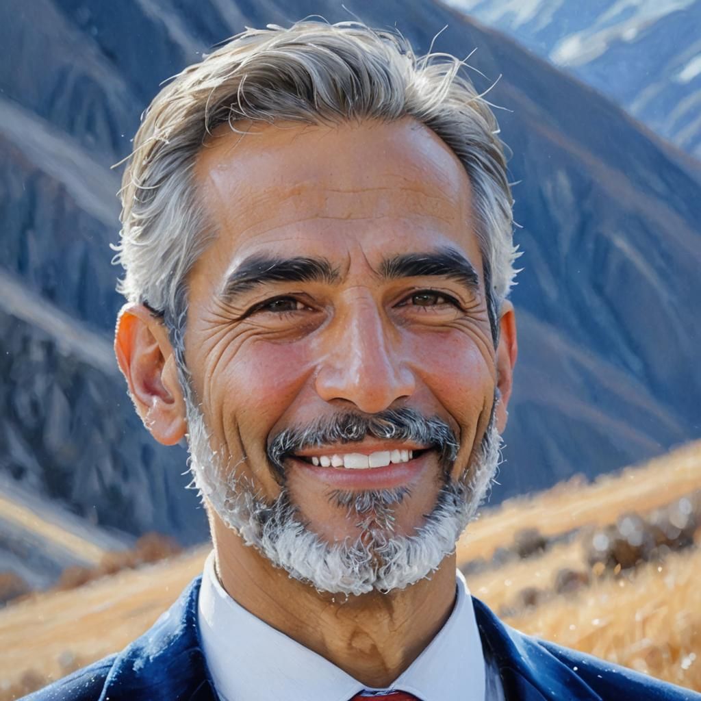 Man in Velvet Suit: Impressionist Oil Painting